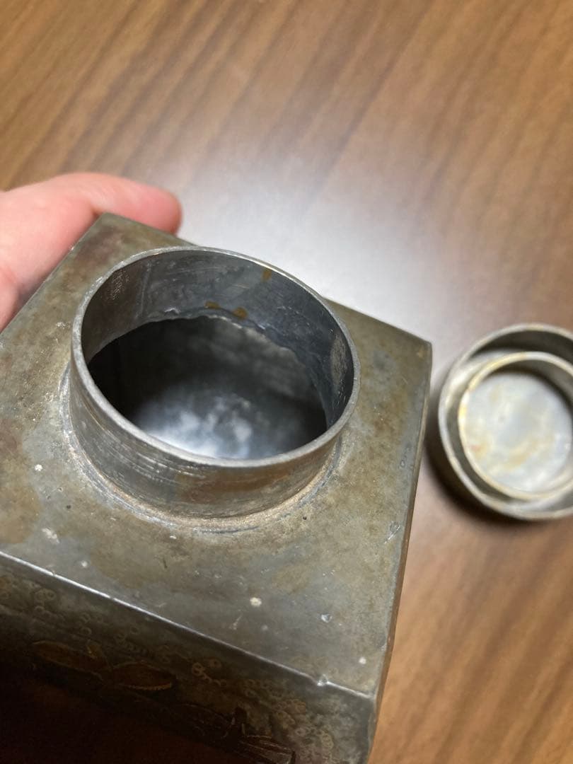 龍*ん様 光大正金王市天順制 骨董品 茶入れ アンティーク