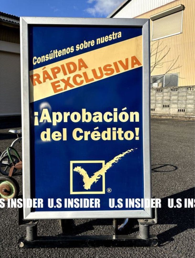 LAより入荷!!　店舗案内看板　 / リバーシブル（英語、ポルトガル語）