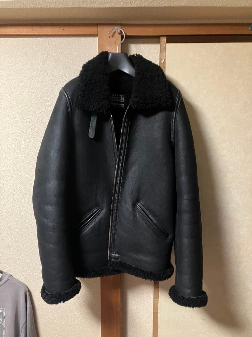 ショット×ロンハーマン　B6 ブラック　ムートン