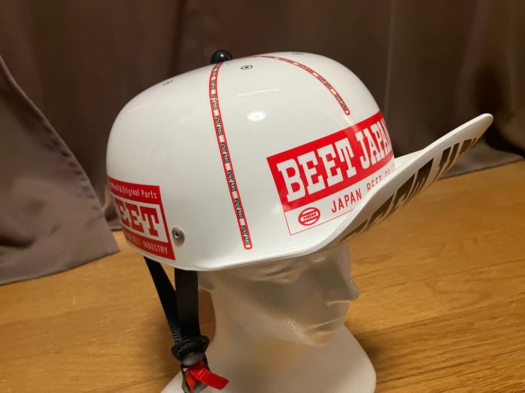 キャップ型ヘルメット　角ツバ　BEET 旧車會