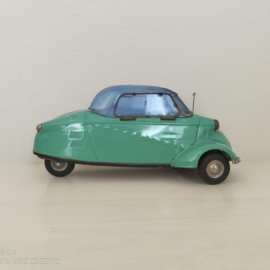 ブリキ　自動車　BANDAI　バンダイ　メッサーシュミット　緑色