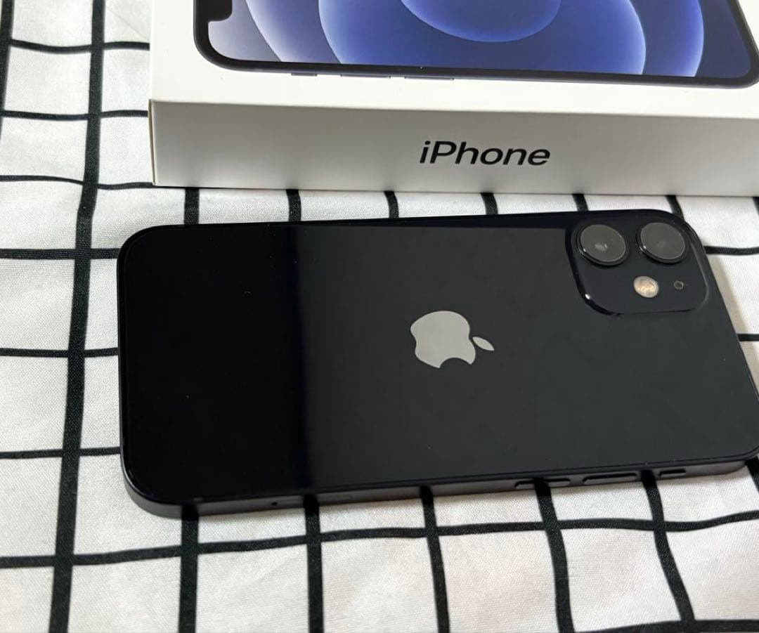 【美品】iPhone 12mini ブラック 128G 本体 元箱付き
