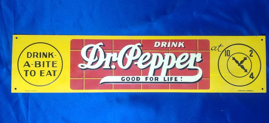 （超希少）Dr Pepper ヴィンテージ広告プレート4点セット/超お得！！