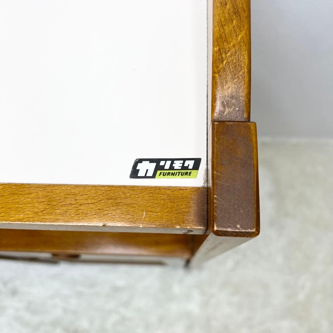 karimoku カリモク家具 電話台 レトロ キャビネット 木製 ビンテージ