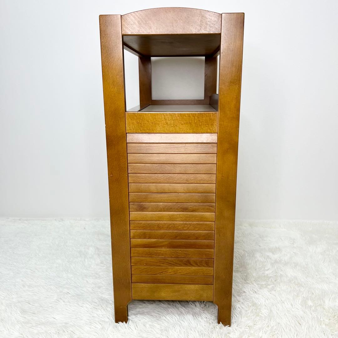 karimoku カリモク家具 電話台 レトロ キャビネット 木製 ビンテージ