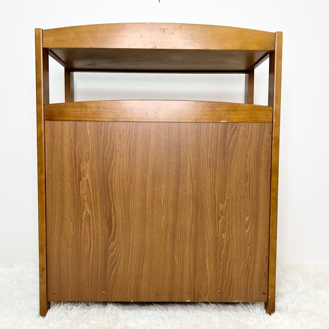 karimoku カリモク家具 電話台 レトロ キャビネット 木製 ビンテージ