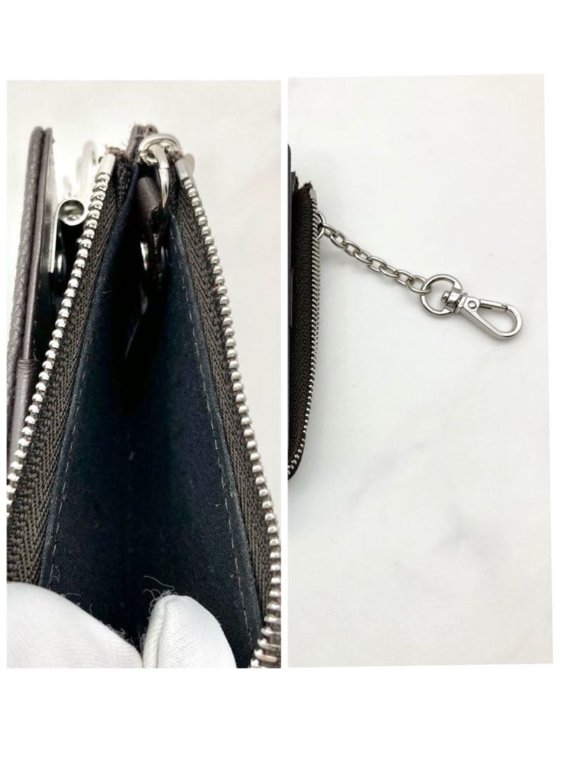 21【新品・箱付き】DIESEL ディーゼル 4連レザーキーケース ブラウン