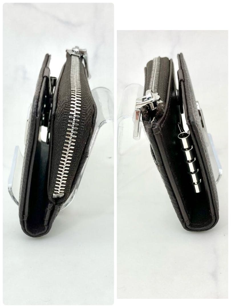 21【新品・箱付き】DIESEL ディーゼル 4連レザーキーケース ブラウン