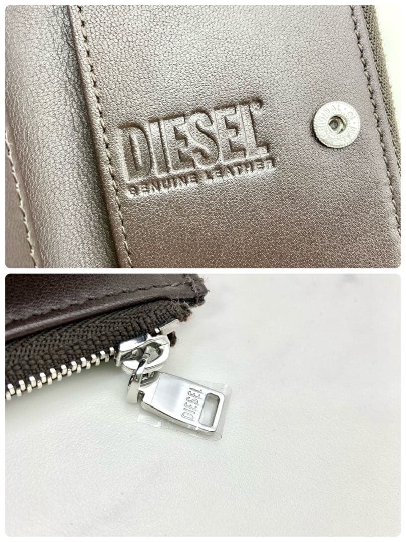 21【新品・箱付き】DIESEL ディーゼル 4連レザーキーケース ブラウン