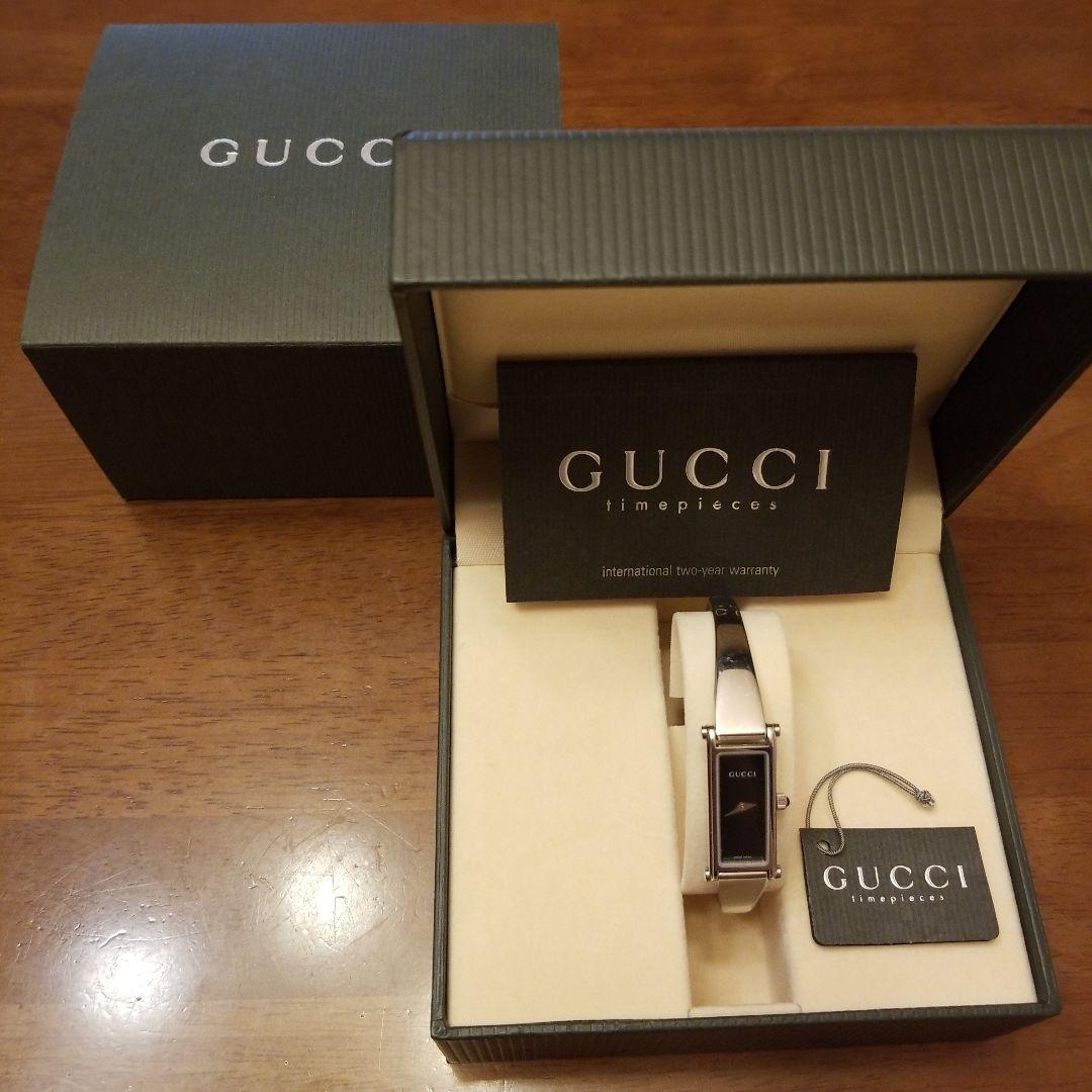 【すべて揃って美品】GUCCI＊ バングルウオッチ1500L