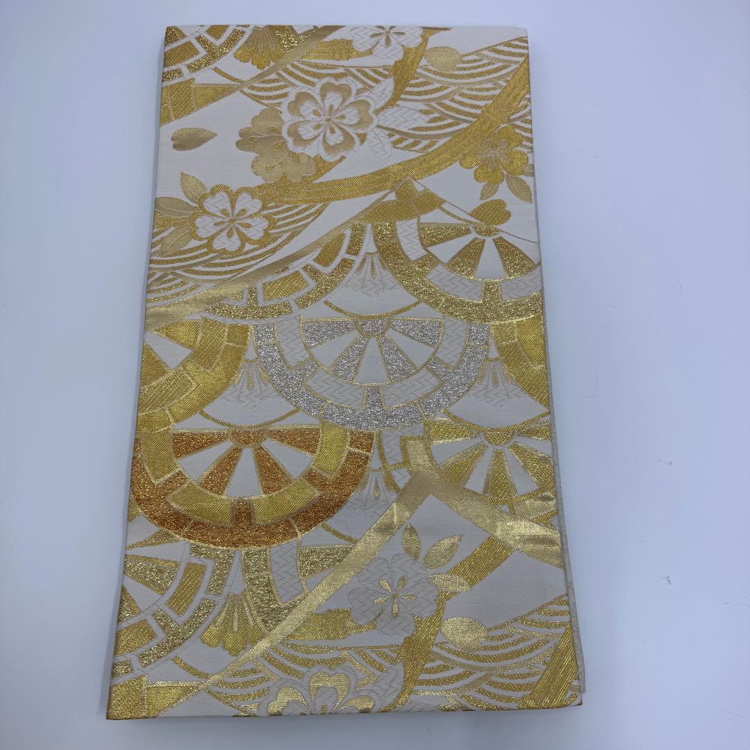 振袖7点フルセット　京都きもの友禅　金駒刺繍 金彩　松　梅紋様　成人式　お正月