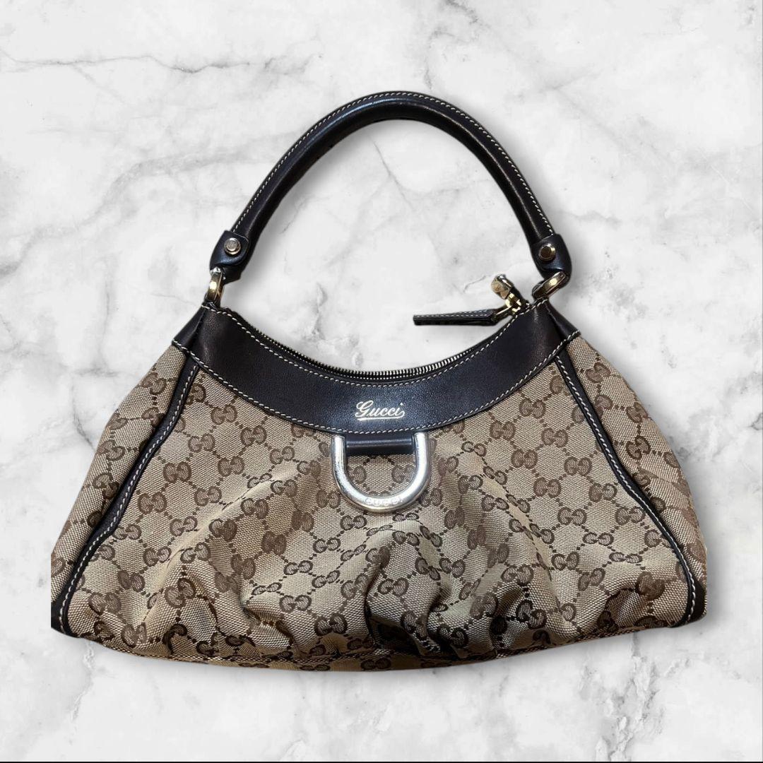 専用　❥美品❥　使用頻度少！　Gucci ハンドバッグ キャンバスとレザー