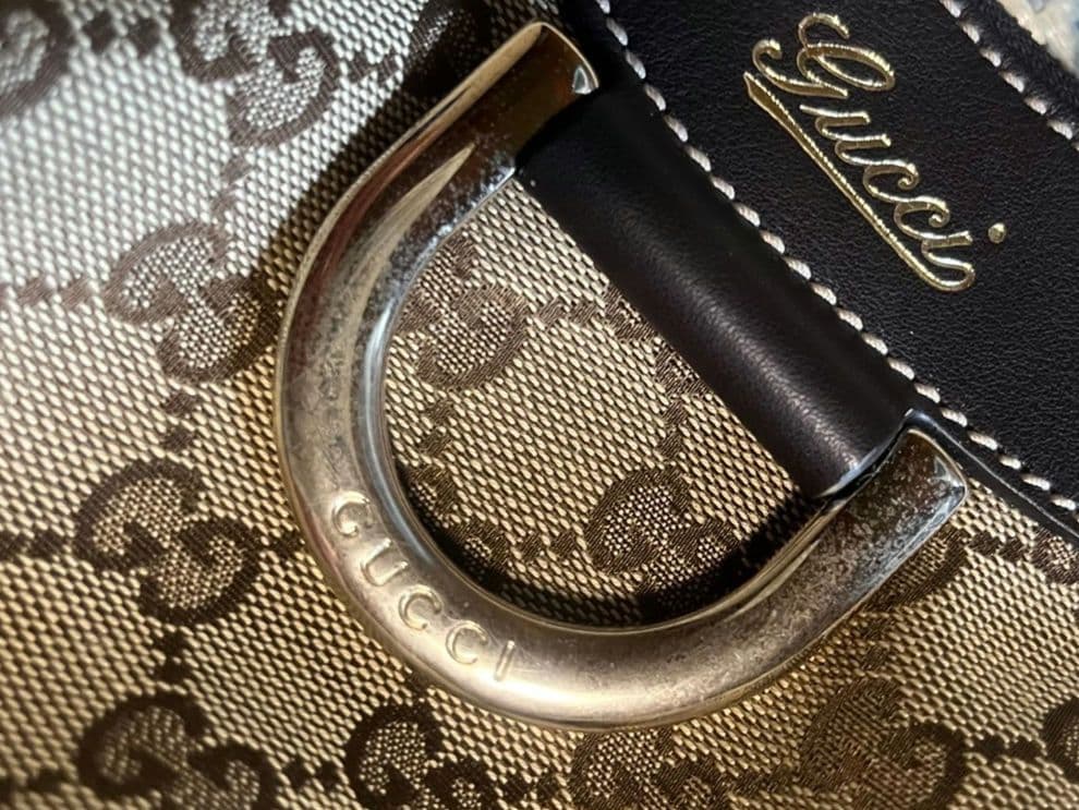 専用　❥美品❥　使用頻度少！　Gucci ハンドバッグ キャンバスとレザー