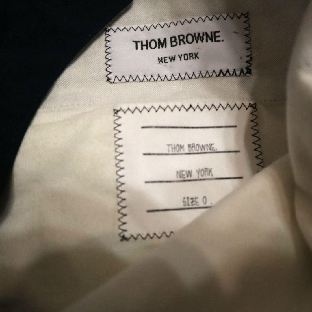 未使用　THOM BROWNE パンツ チノ トリコロール ネイビー　スラックス