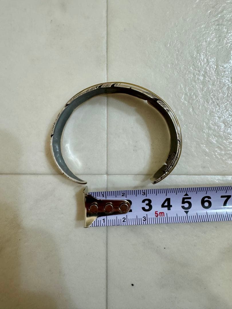 SAAD サード フェザー バングル Silver925