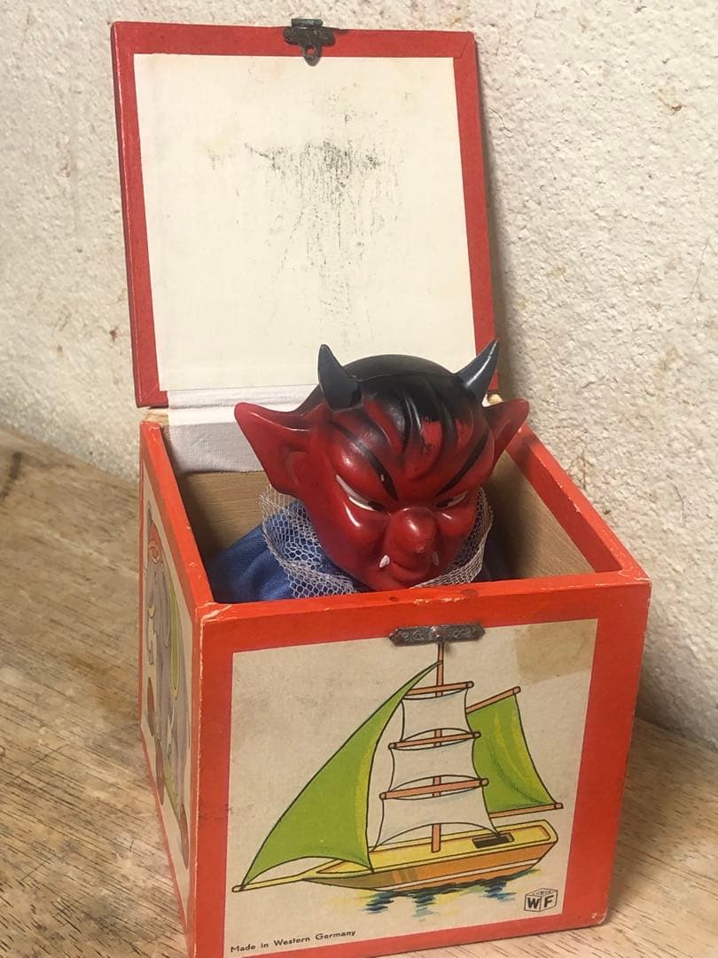 ビンテージ　デビル 悪魔　ハロウィン　ミッドセンチュリー  レトロ　モンスター