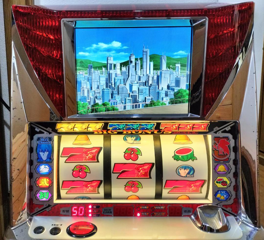 【パチスロ実機】ビスティ★『初代』新世紀エヴァンゲリオン【不要機付】