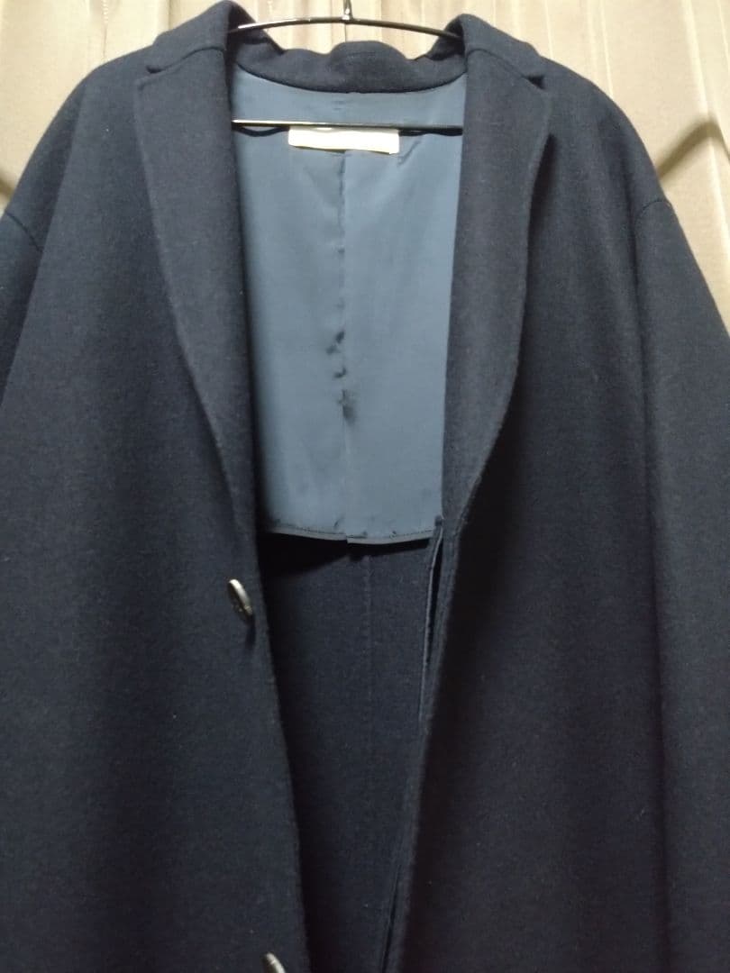 GALERIE VIE ウールカシミヤ ライトメルトン チェスターコート 36