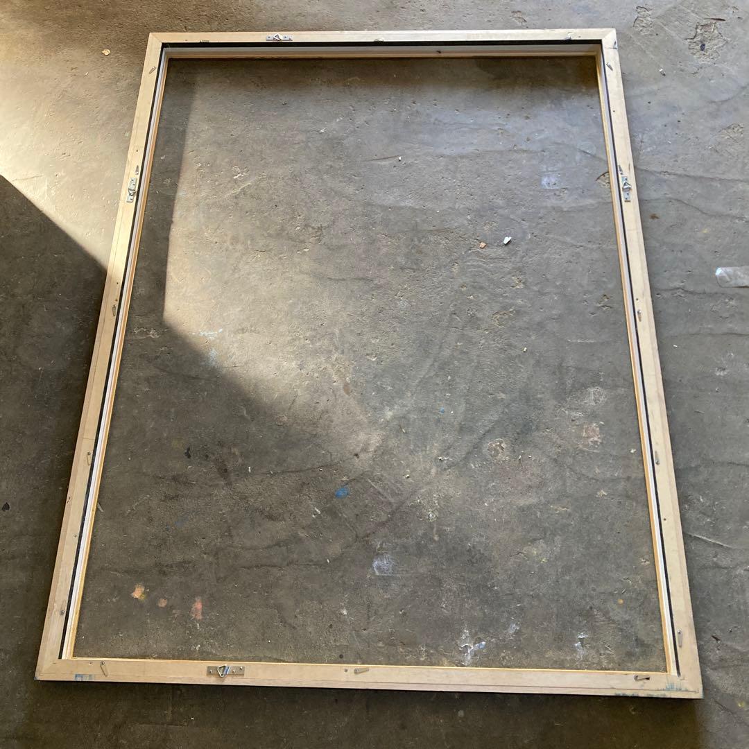 引き取り歓迎 特大 F60号 油彩額縁 黒金 アートフレーム