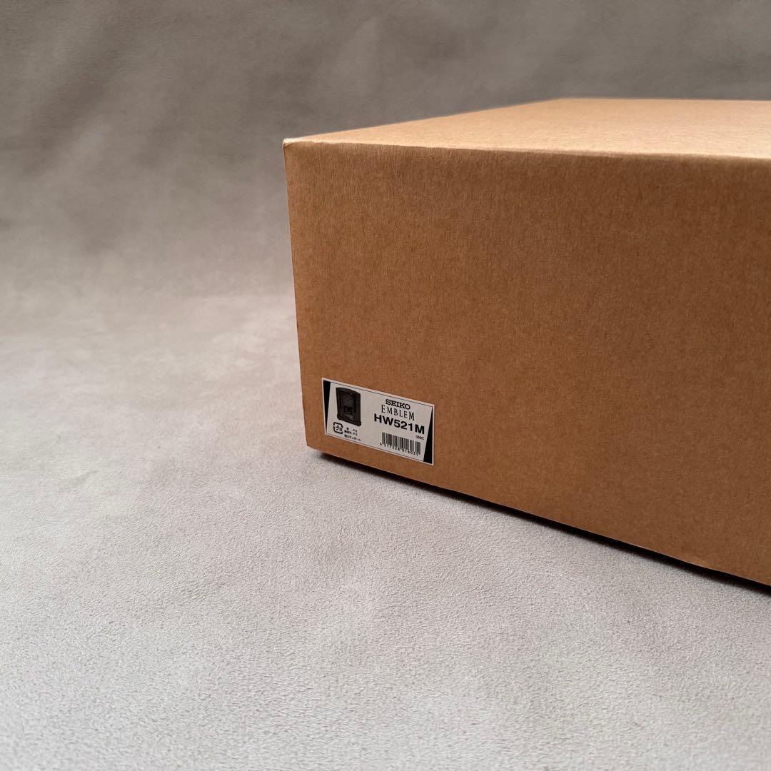 未使用 SEIKO セイコー エンブレム 大理石 置き時計 HW521M