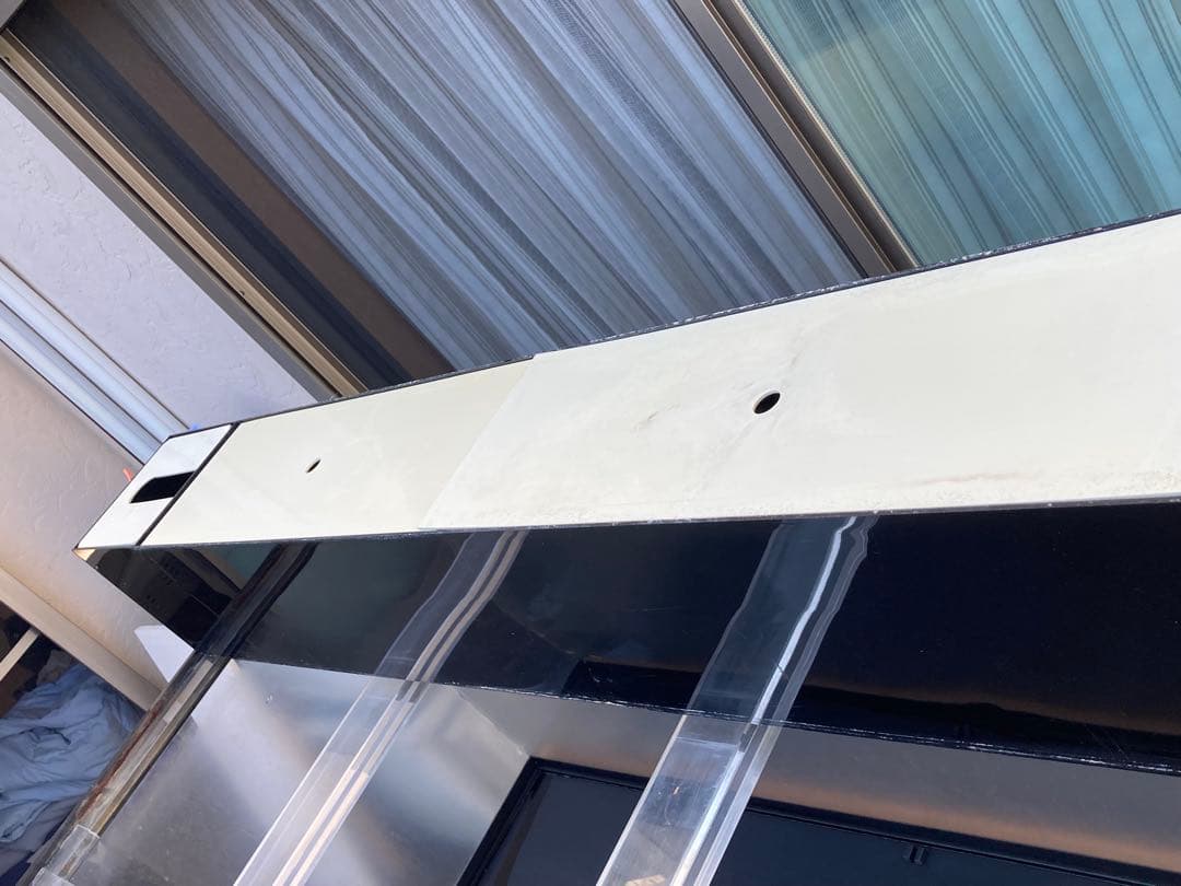 大型アクリル水槽 木製スタンド・上部濾過・ガラス付き1500×600×600