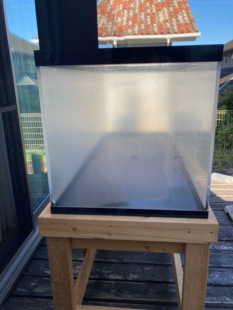大型アクリル水槽 木製スタンド・上部濾過・ガラス付き1500×600×600