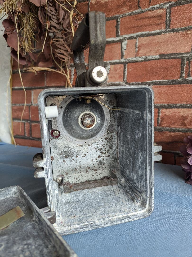 フランスアンティーク 国鉄 SNCF 手信号 レッドシグナルランプ 1950年