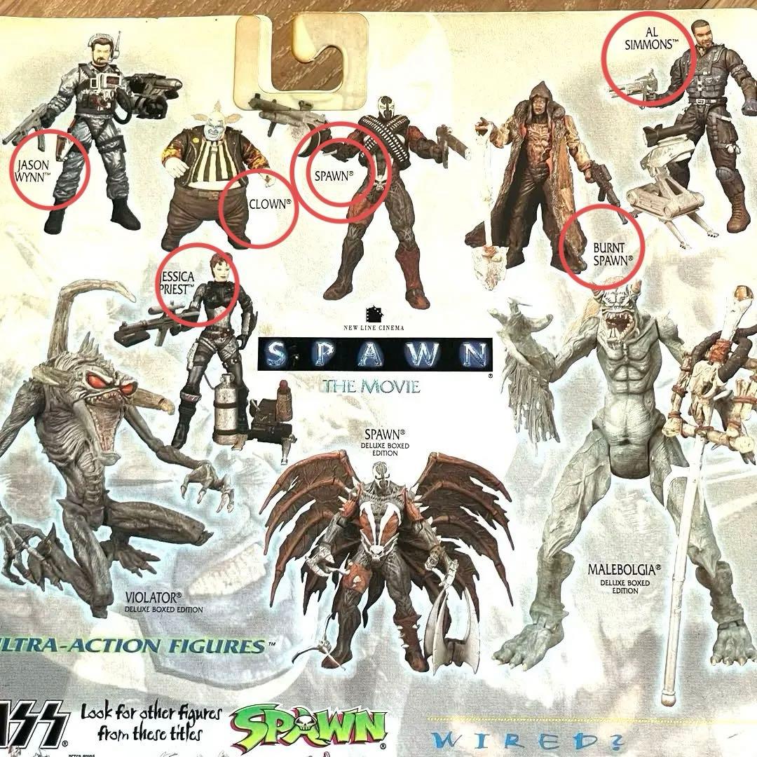 SPAWN the MOVIE 7体セット　スポーン　マクファーレン　アメコミ