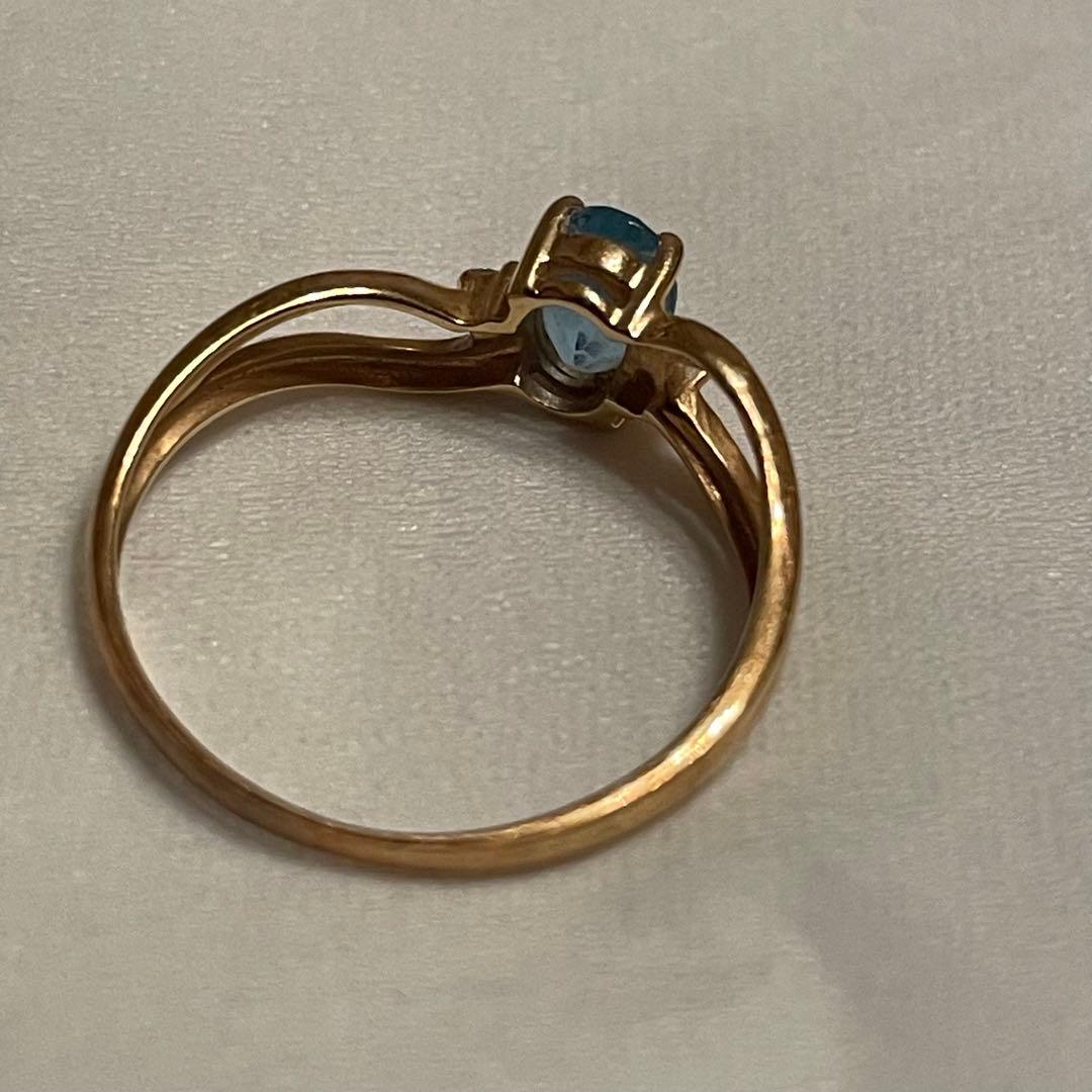 リング　ゴールド　ストーン　ヴィンテージ　遺品整理