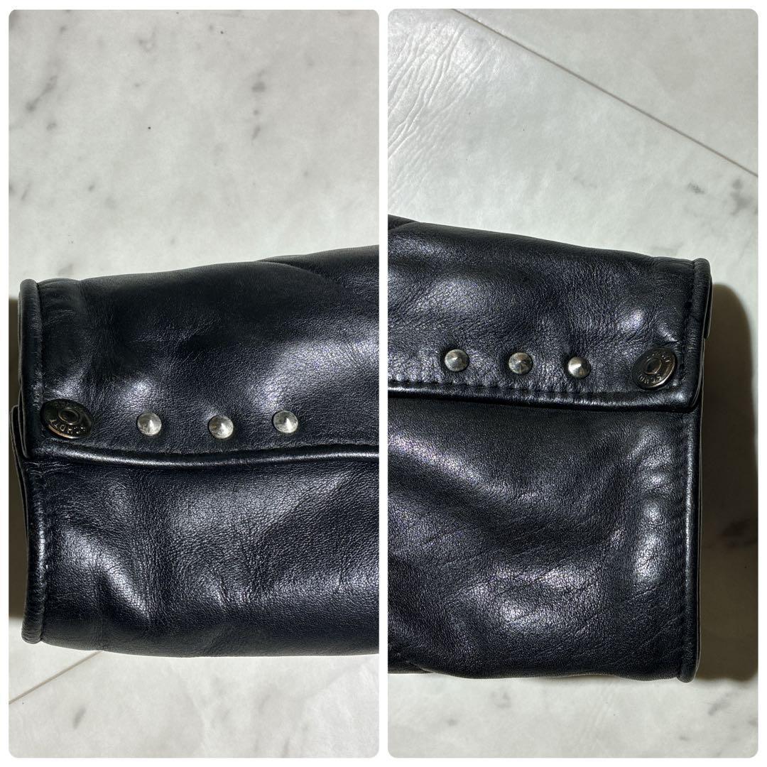 希少XL schott レザージャケット 692 黒 キルティング ライダース