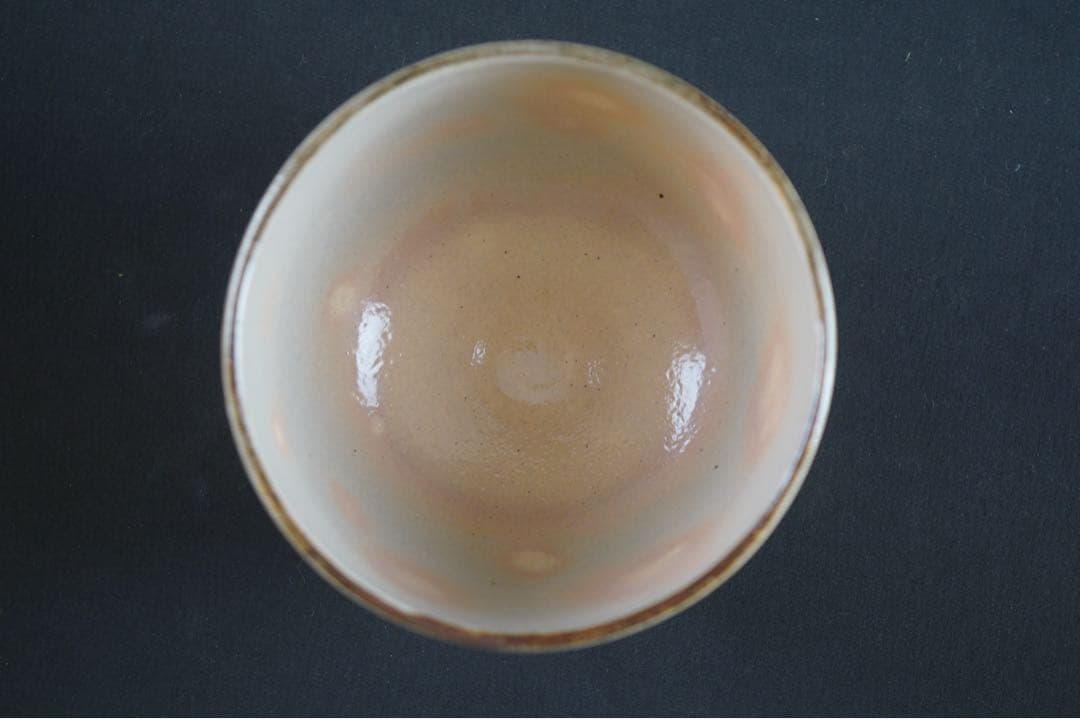 南口閑粋 作 乾山写 秋草文 金彩色絵 茶碗 共箱 栞 茶道具