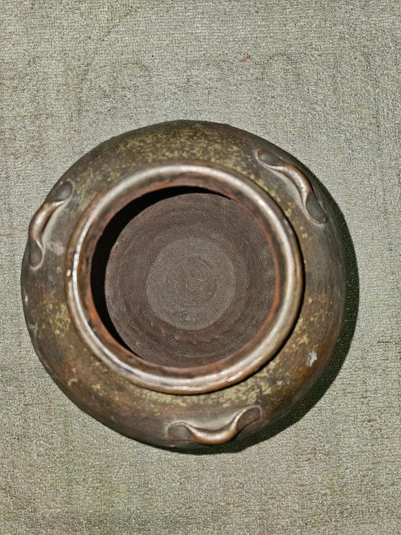 サ*ー様 元和三年(1617年)古備前 室町後期から桃山 三耳壺 耳の欠損なし