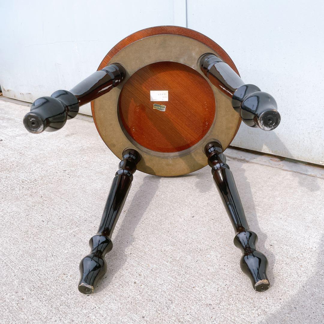 【美品送料込】イタリア ドマン バーズアイ 象嵌 スツール 花台 サイドテーブル