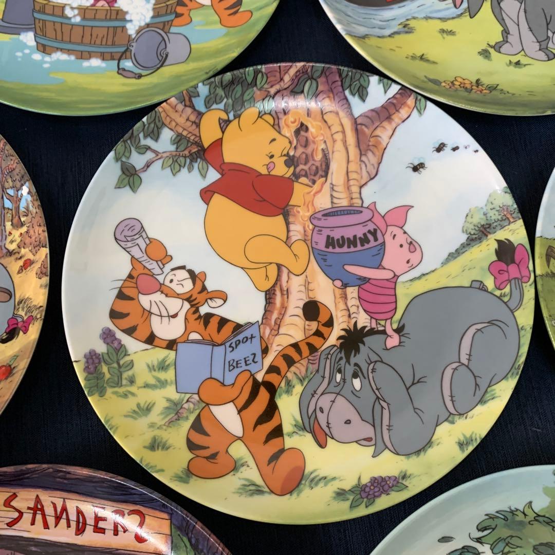 【鑑定書付き7枚セット】 Disney くまのプーさん コレクターズプレート