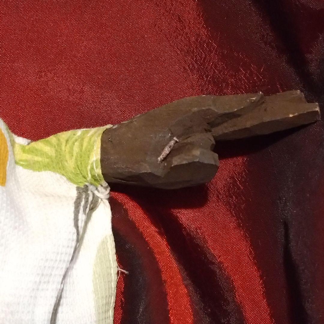 中国ヴィンテージ　ドール　木製　パペット人形