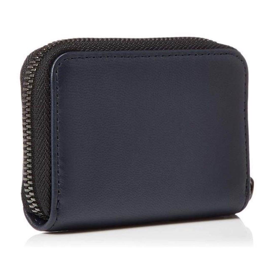 ディーゼル ショートウォレット ケース 小銭入れ レザー 羊革 ネイビー