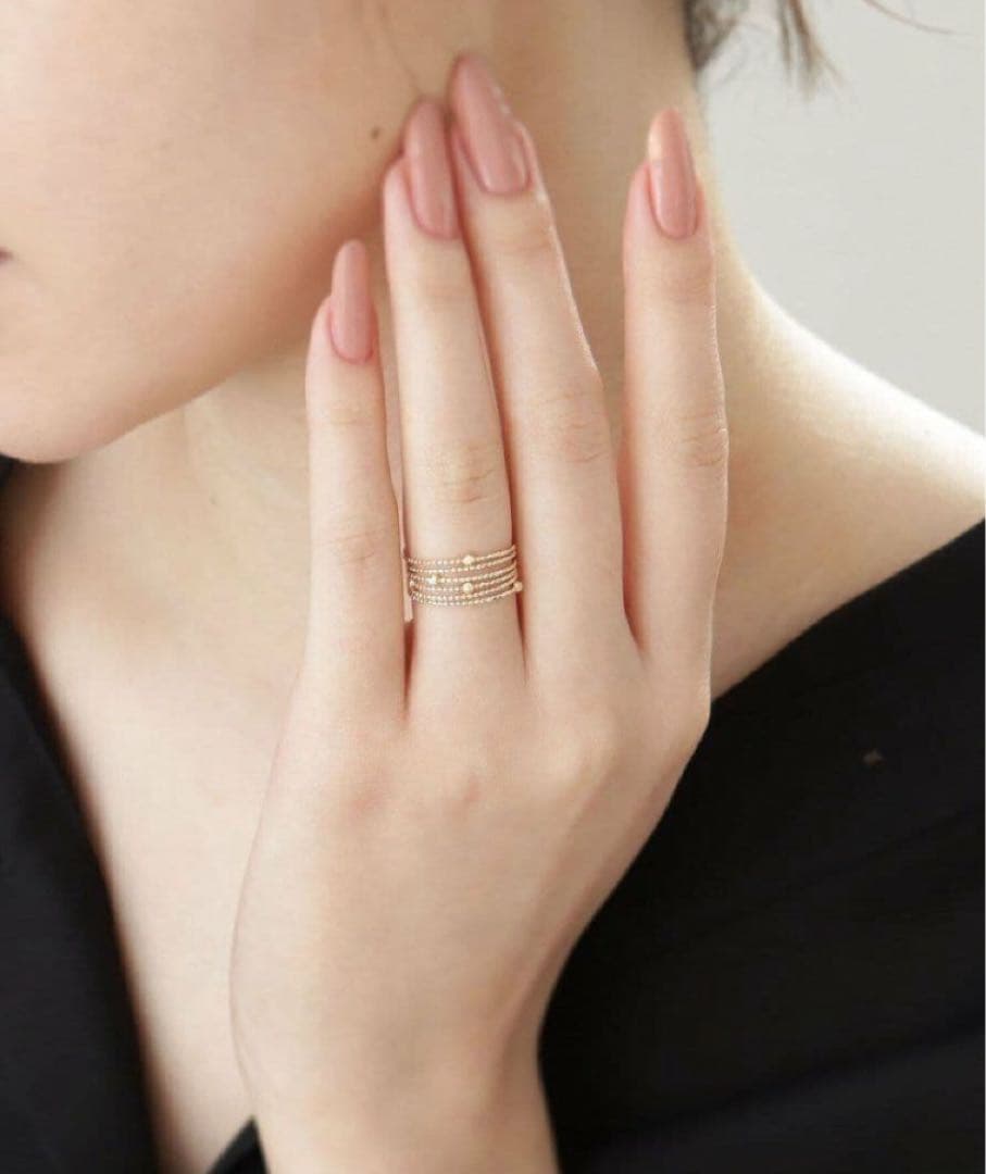 K10ハニー カットボール 形状記憶リング　11号