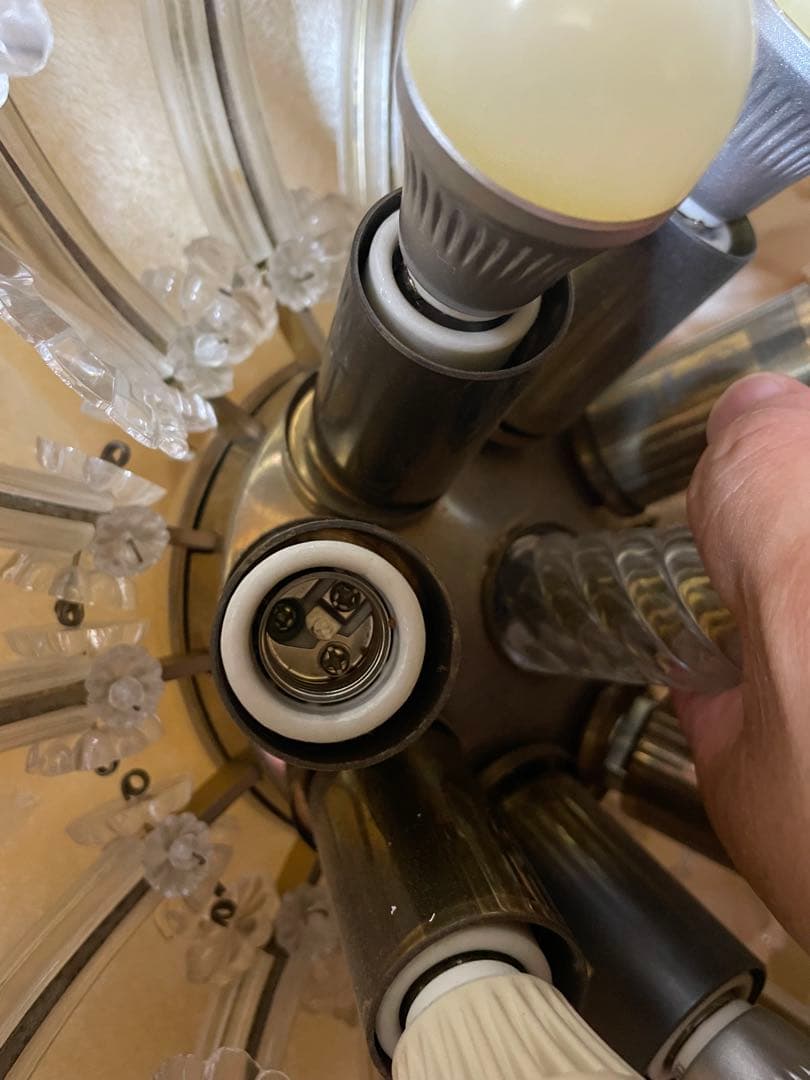 PRECIOSA/プレシオサ、LUSTRYシャンデリアランプ クリスタルガラス