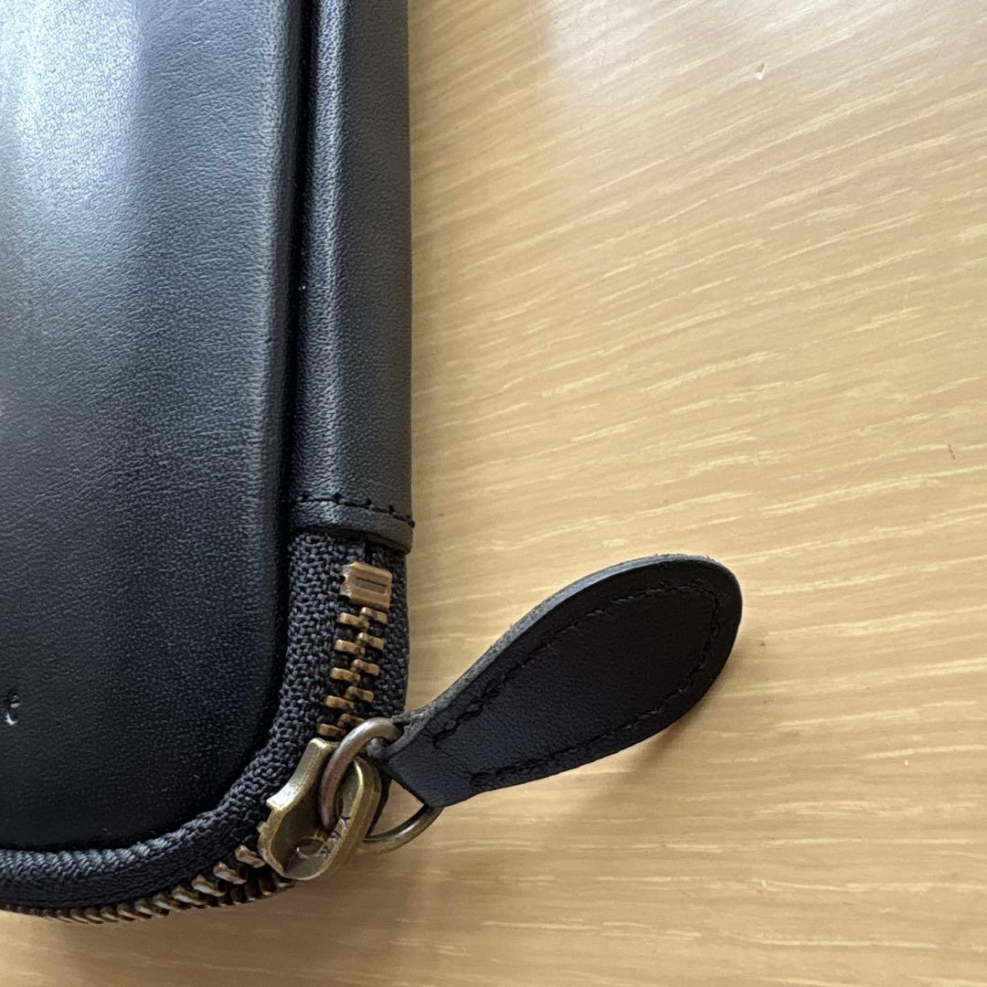 【即日発送】アンドリーベ ジップペンケース（スムースブラック）