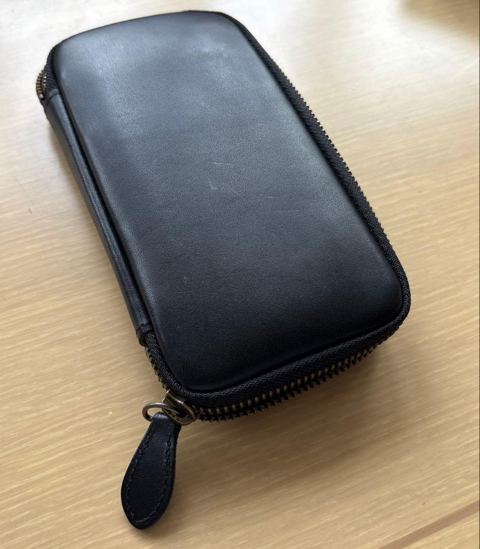 【即日発送】アンドリーベ ジップペンケース（スムースブラック）