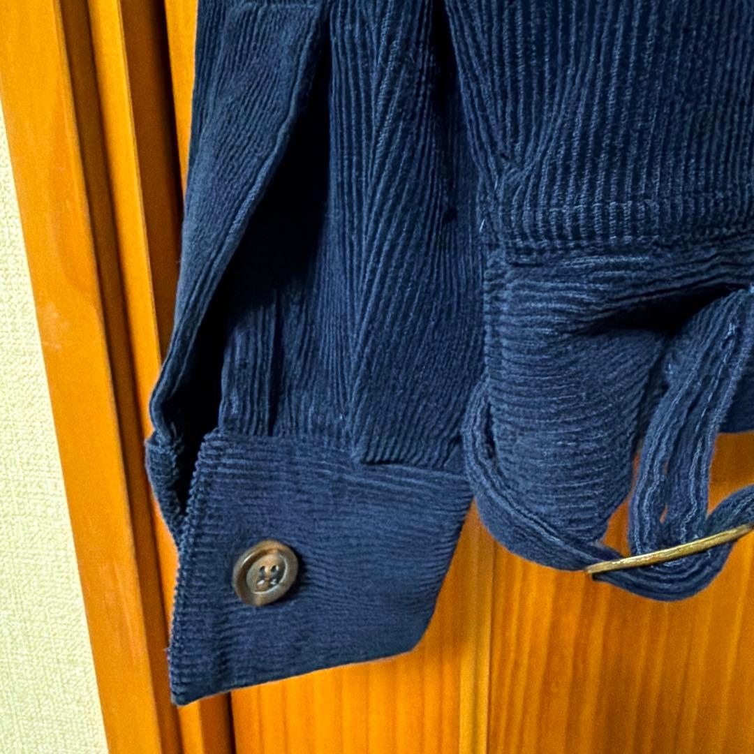 ば*ん様 コーデュロイジャケット ネイビー FFA