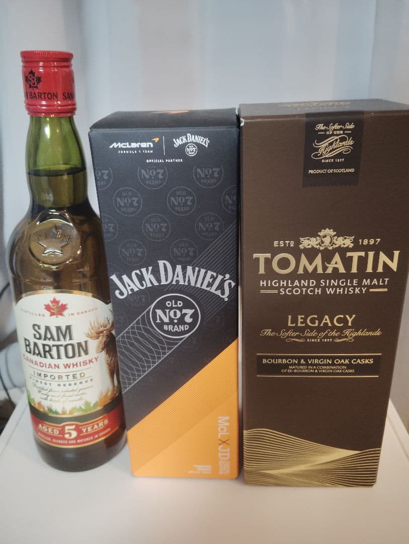 SamBarton 5年＆JackDaniel's＆TomatinLegacy