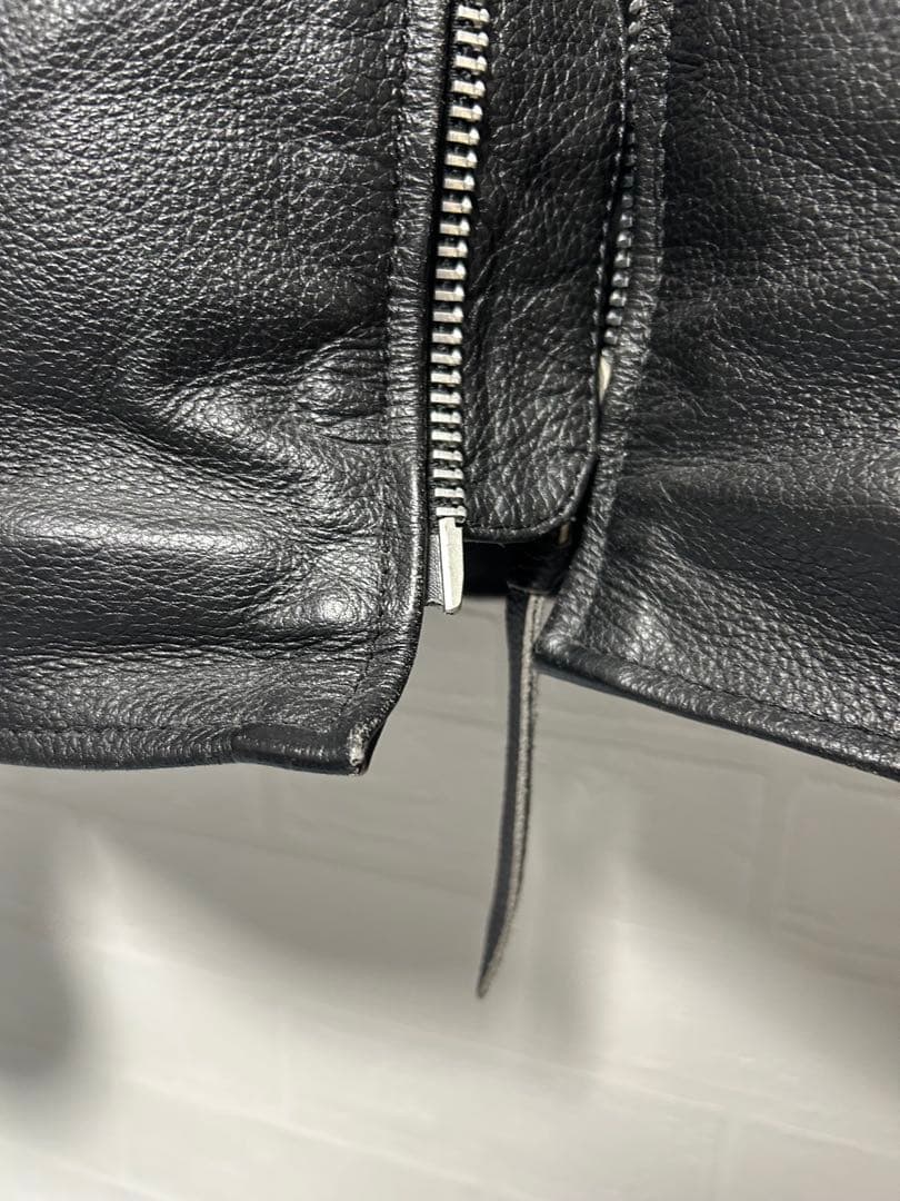 革ジャン　シングルライダース　黒