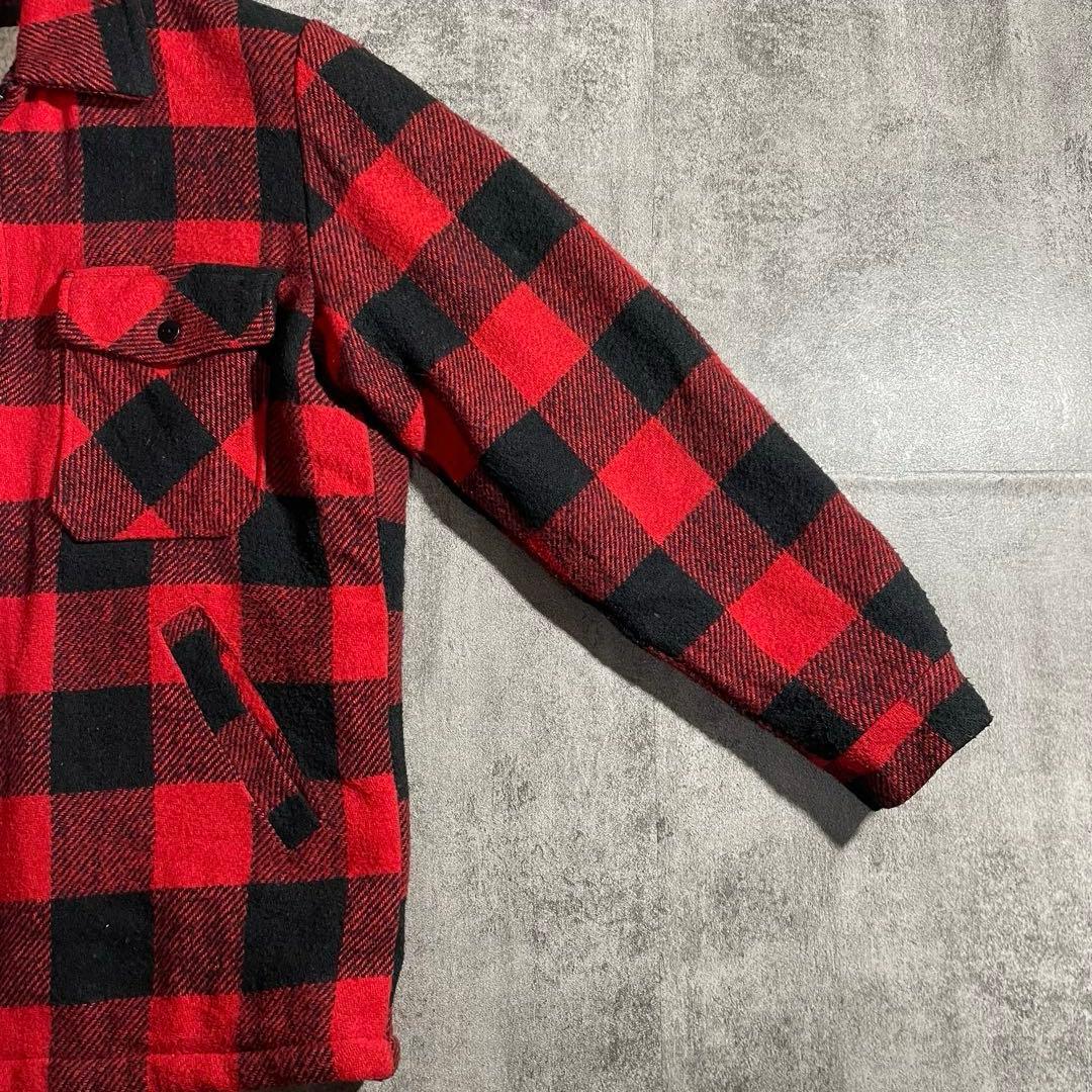 Cal-jac U.S.A. バッファローチェック 裏ボアジャケット赤黒Lサイズ