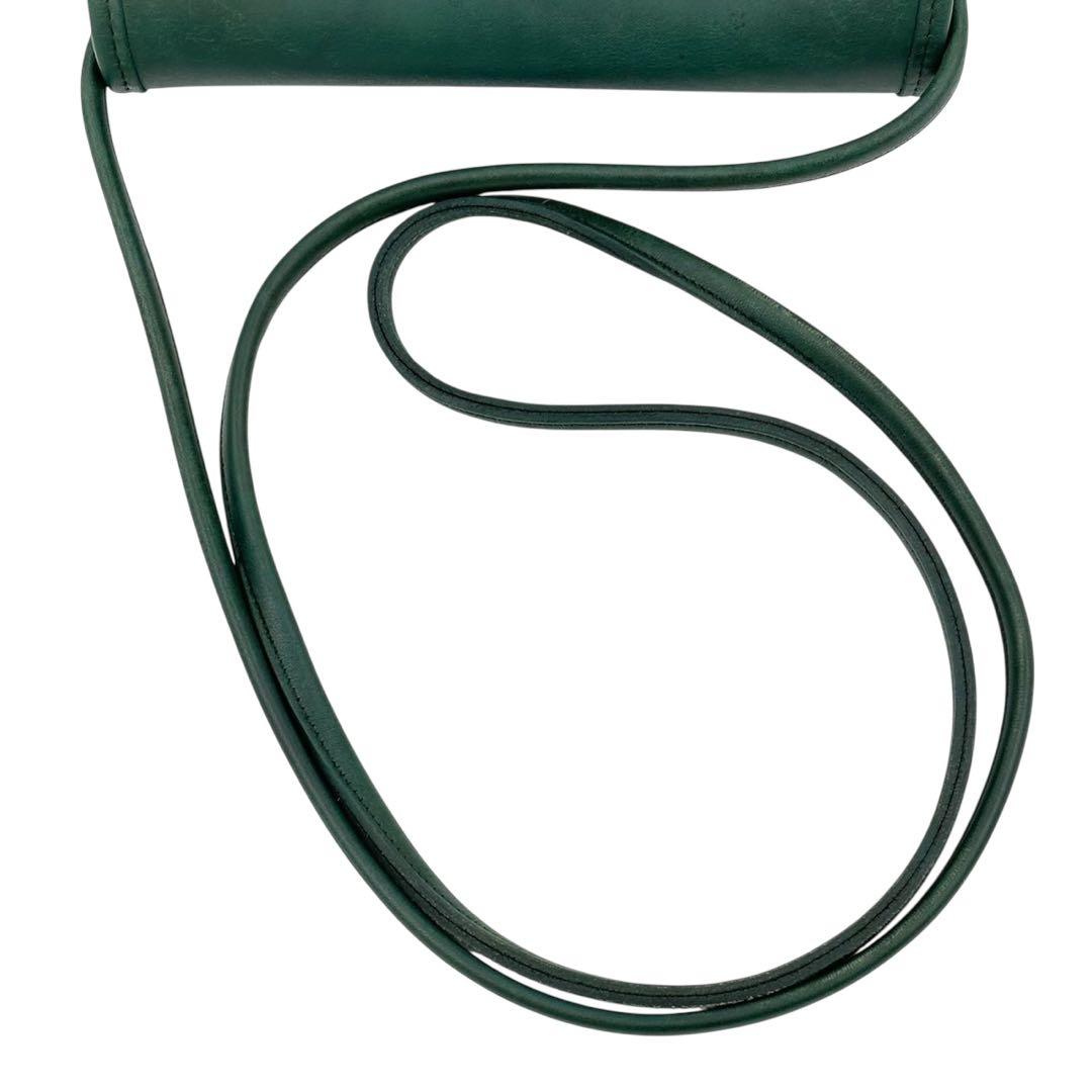 オールドコーチ　ショルダーバッグ　ドイツホック　9892 オールレザー　グリーン