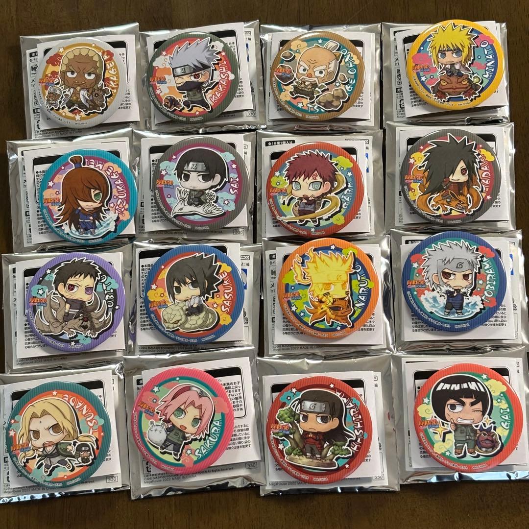 NARUTO ナルト　缶バッジコレクション　疾風伝　忍界大戦だってばよ　全16種