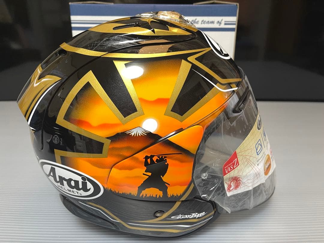【希少】 Arai VZ-RAM 侍 ペドロサ Lサイズ 金 ジェットヘルメット