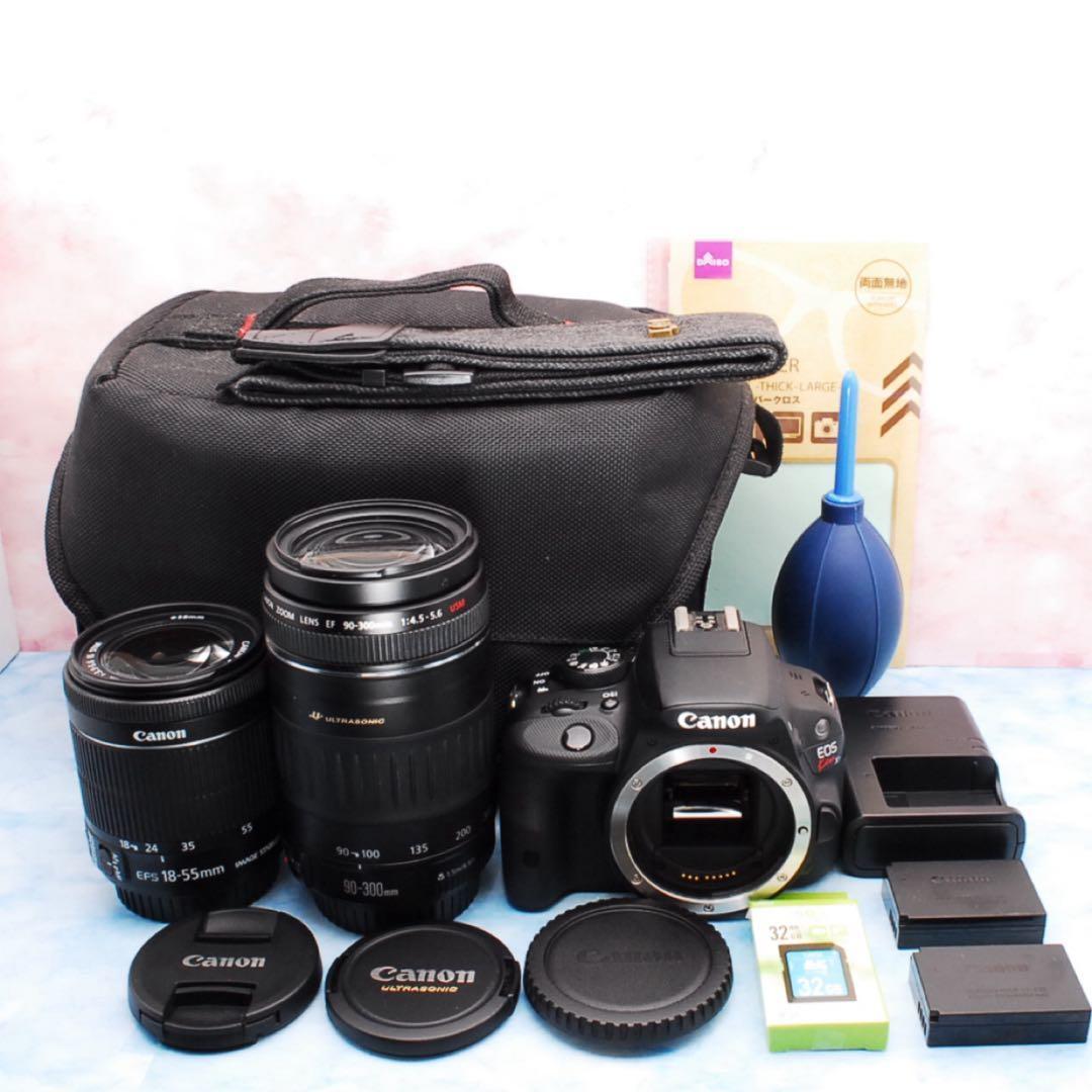 Canon Kiss X7✨一眼レフカメラ✨高性能標準＆超望遠✨初心者セット