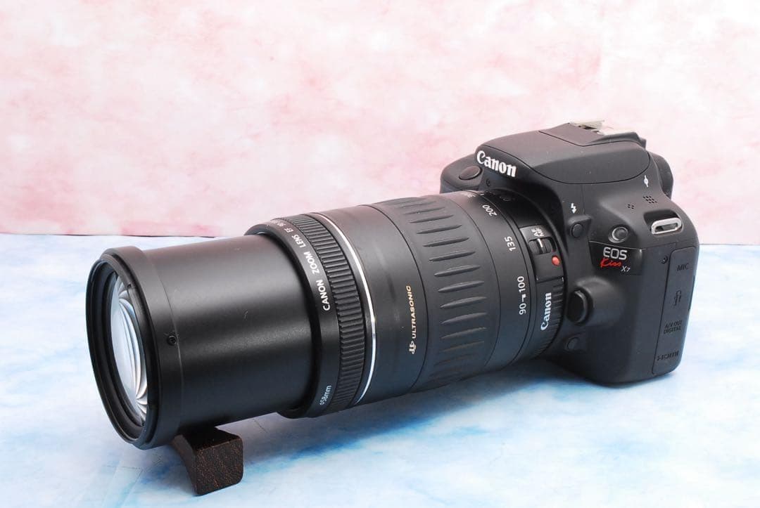 Canon Kiss X7✨一眼レフカメラ✨高性能標準＆超望遠✨初心者セット