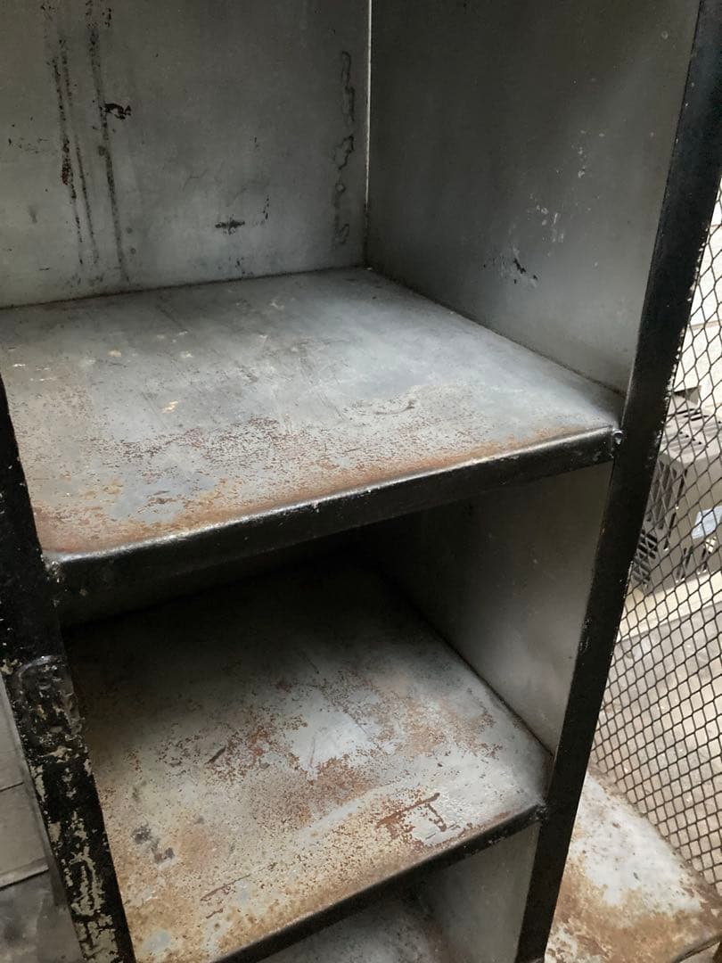 【たのメル便送料込】ビンテージ 黒アイアン インダストリアル ラック